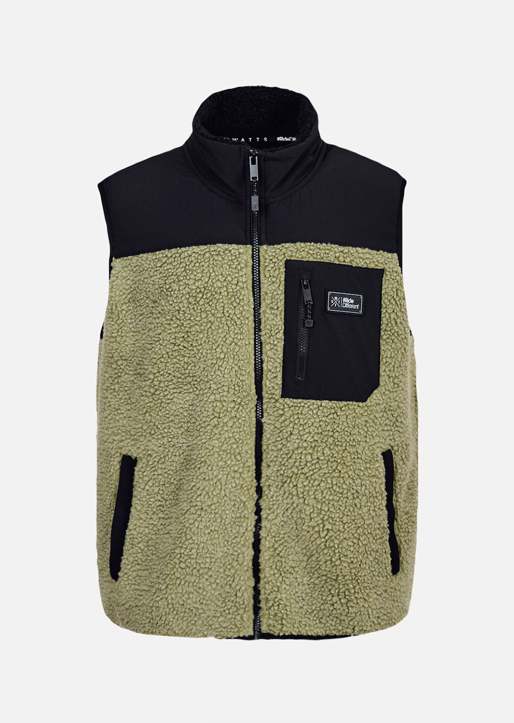 Veste polaire sans manches X-Raw - Olive