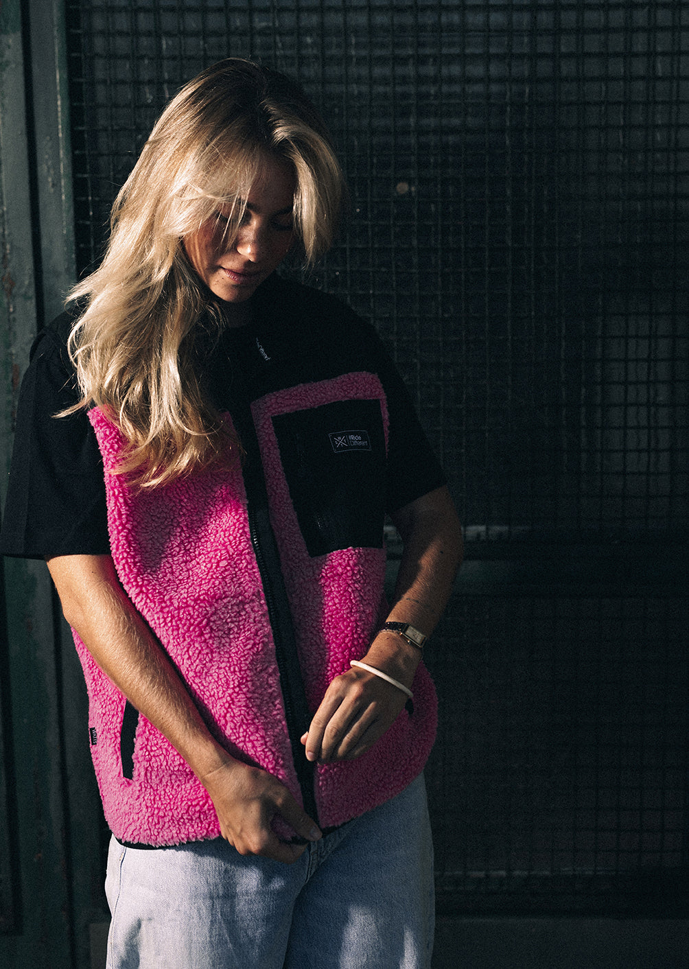 Veste polaire sans manches X-Raw - Hot Pink