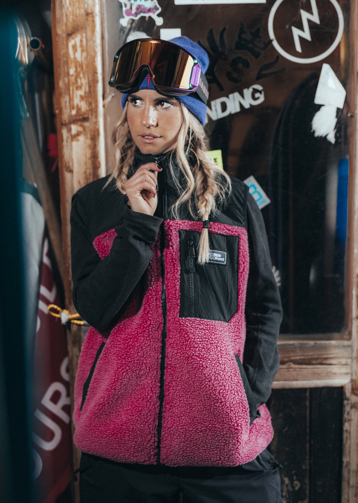 Veste polaire sans manches X-Raw - Hot Pink