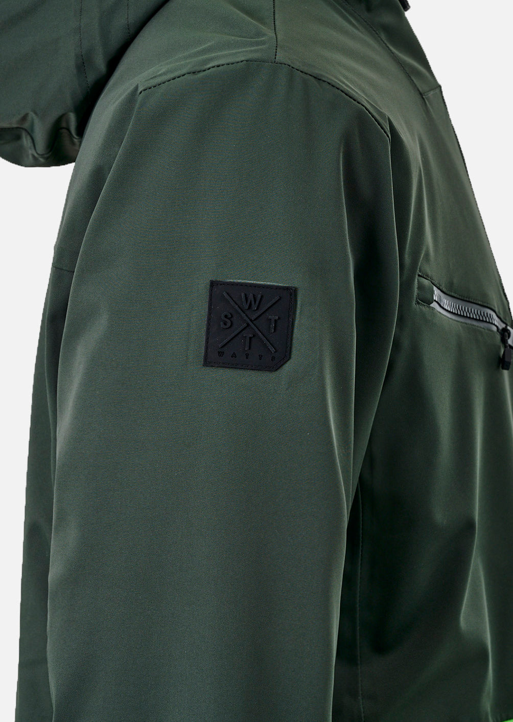 X-Temper Ski Jacket - Fir Green and Fluorescent Green