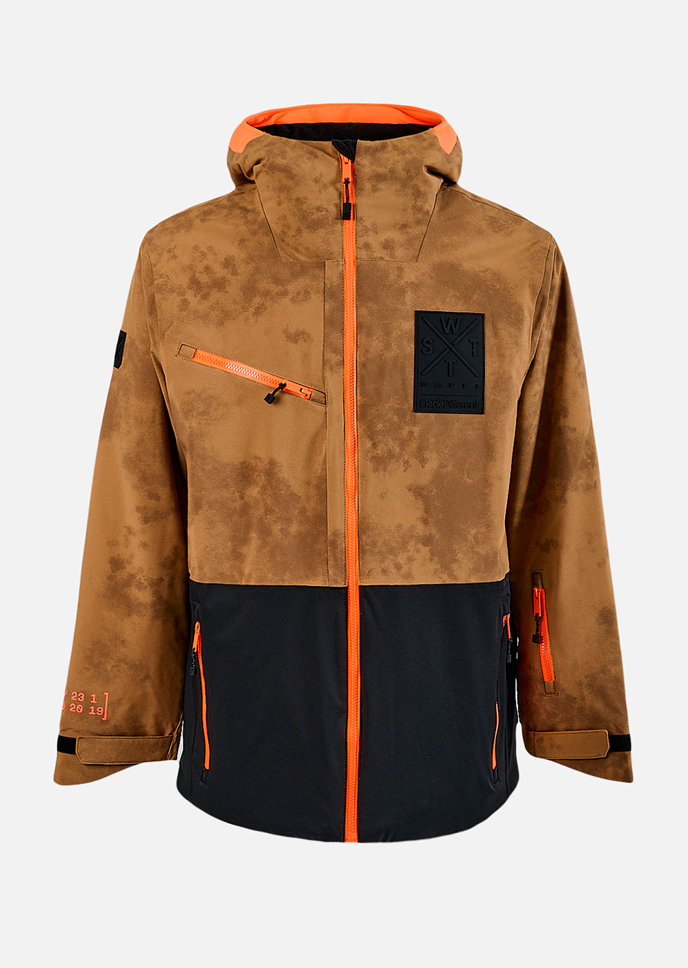 Veste de ski X-Temper - Marron Tie & Dye