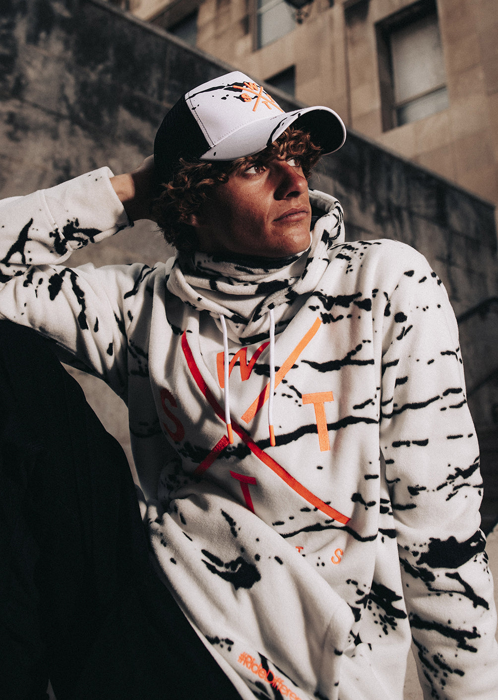 Sweat polaire X-Track - Minimal Camo White