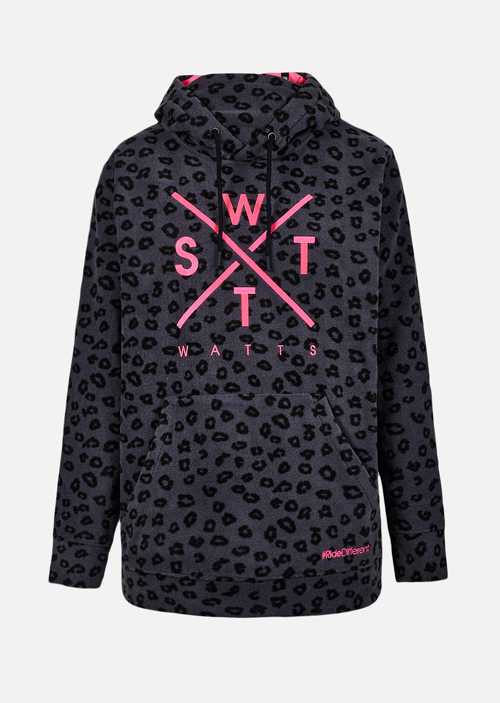 Sweat polaire X-Track - Imprimé Léopard Noir
