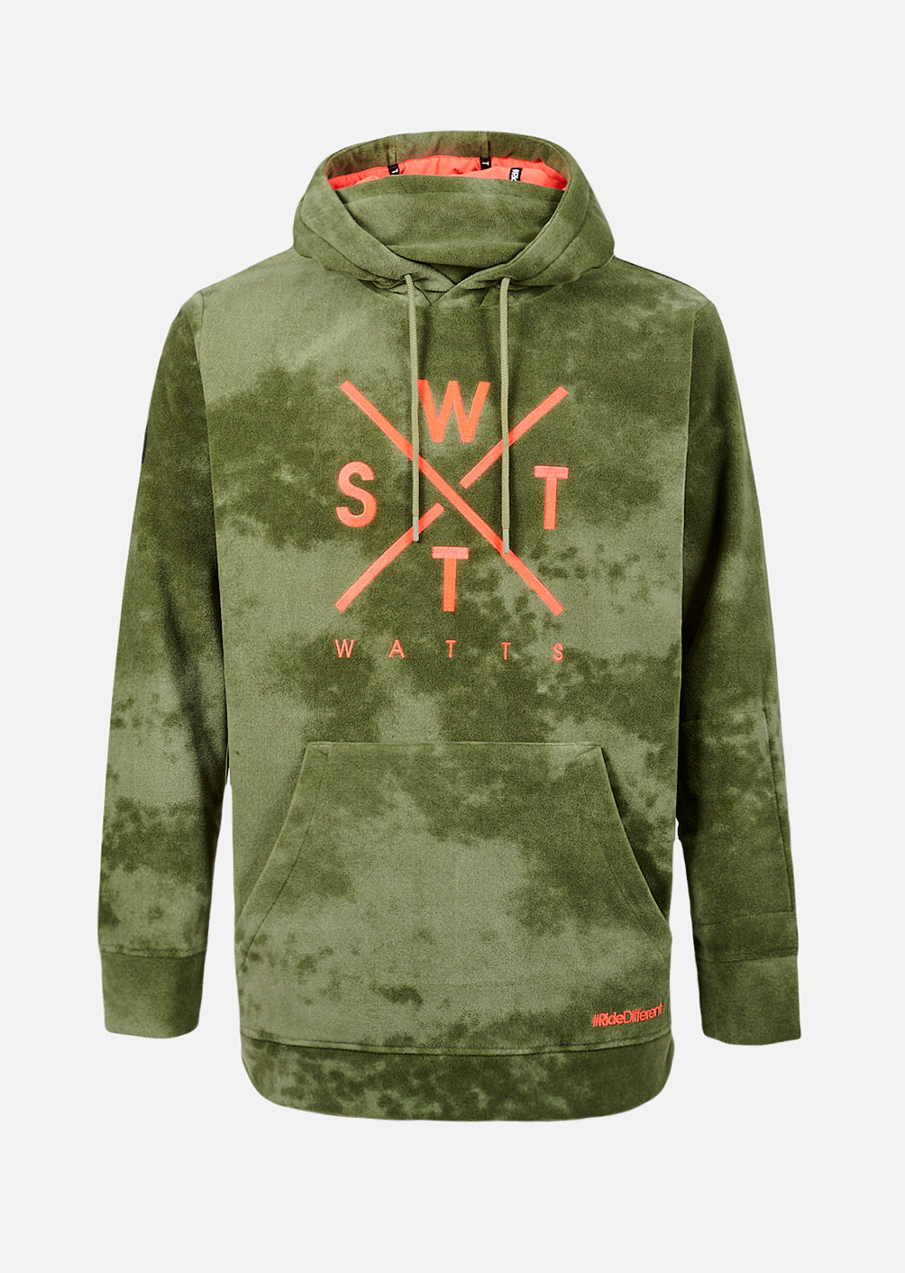 Sweat polaire X-Track - Olive Tie and Dye