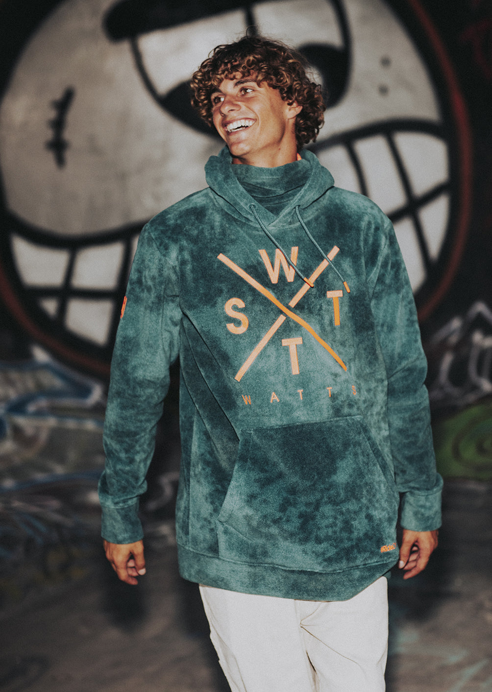 Sweat polaire X-Track - Acid Wash Bayberry