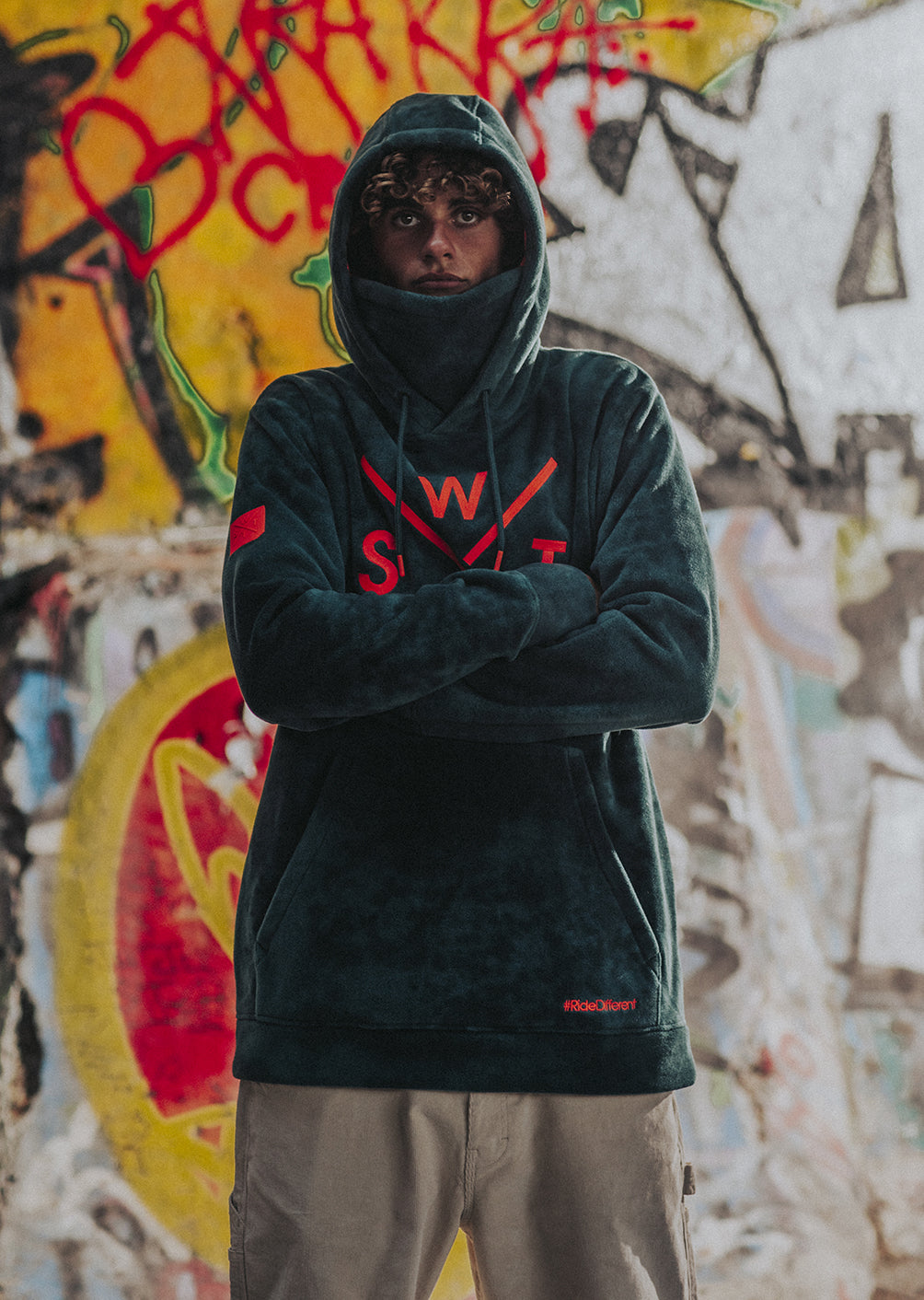 Sweat polaire X-Track - Acid Wash Bayberry