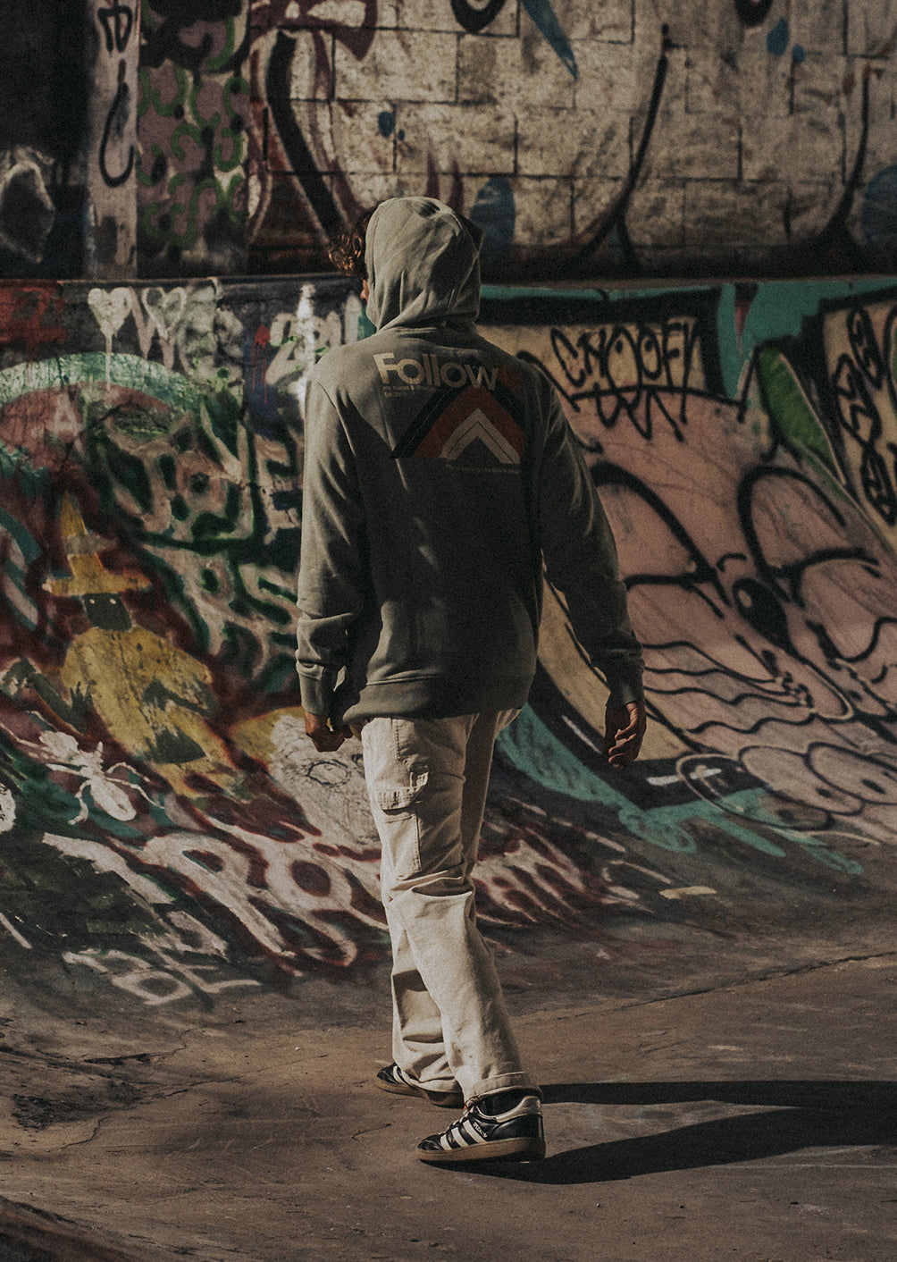 Sweat à capuche X-Turn - Olive