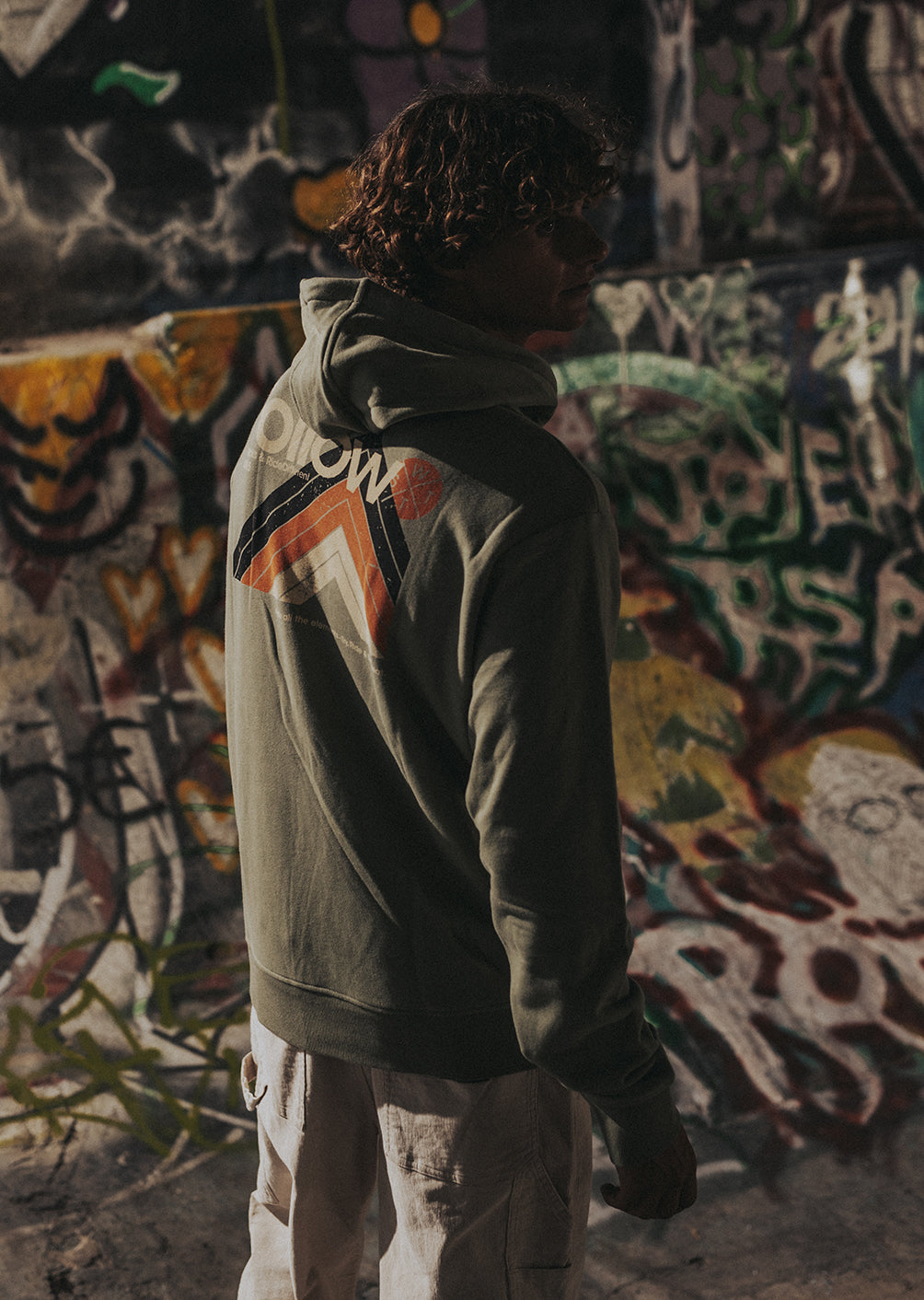 Sweat à capuche X-Turn - Olive