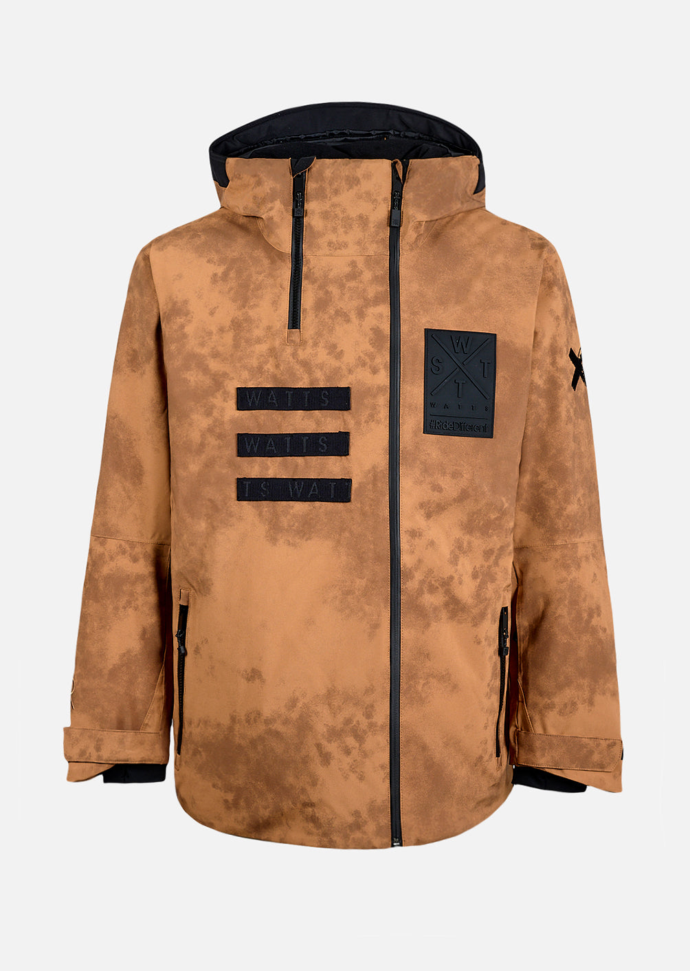 X-Wear X Kevin Rolland Ski Jacket - Brown Tie &amp; Dye