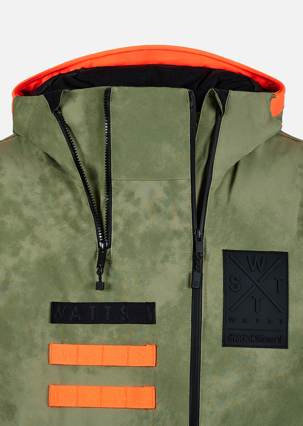 X-Wear Ski Jacket - Olive Tie and Dye