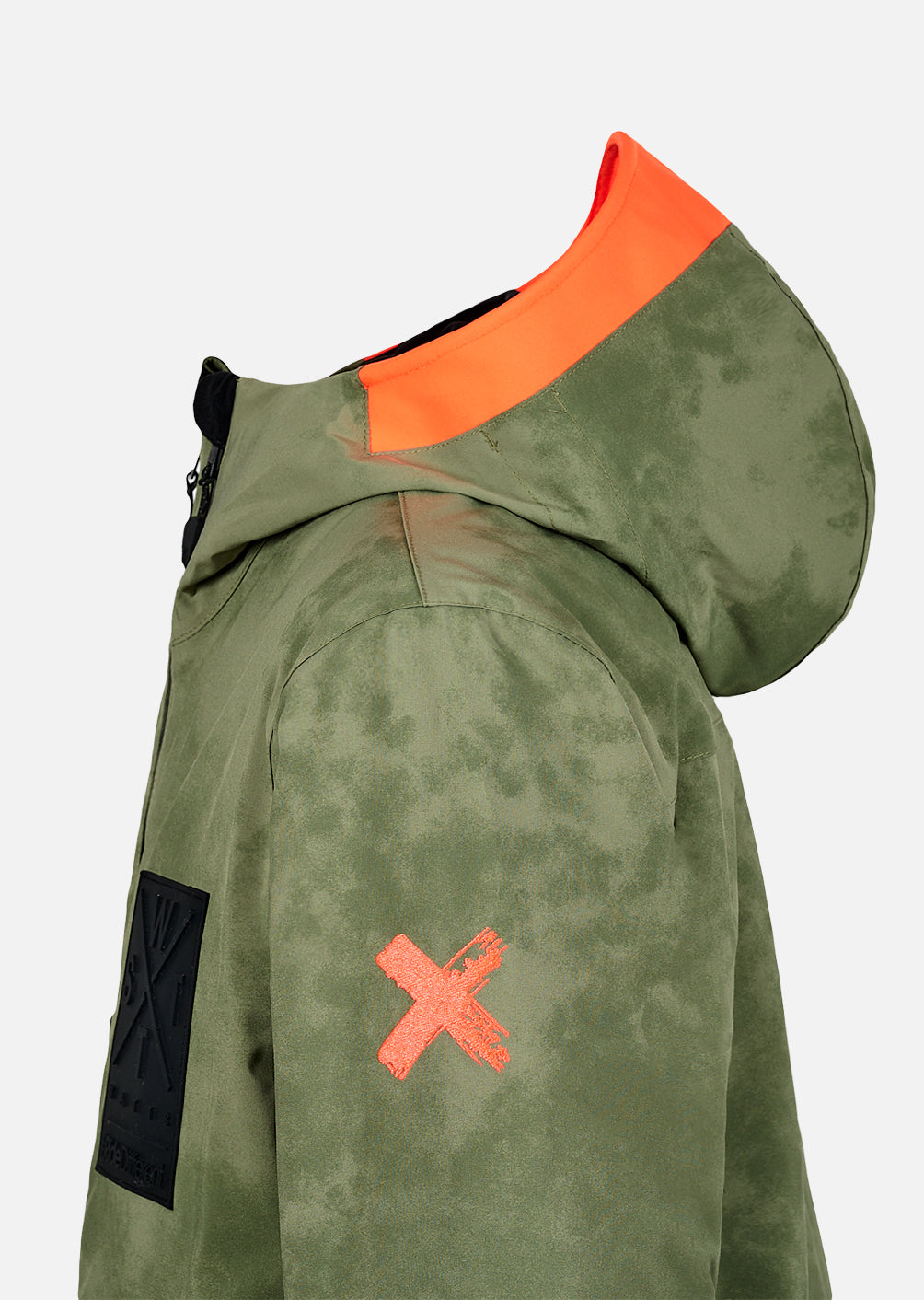 X-Wear Ski Jacket - Olive Tie and Dye