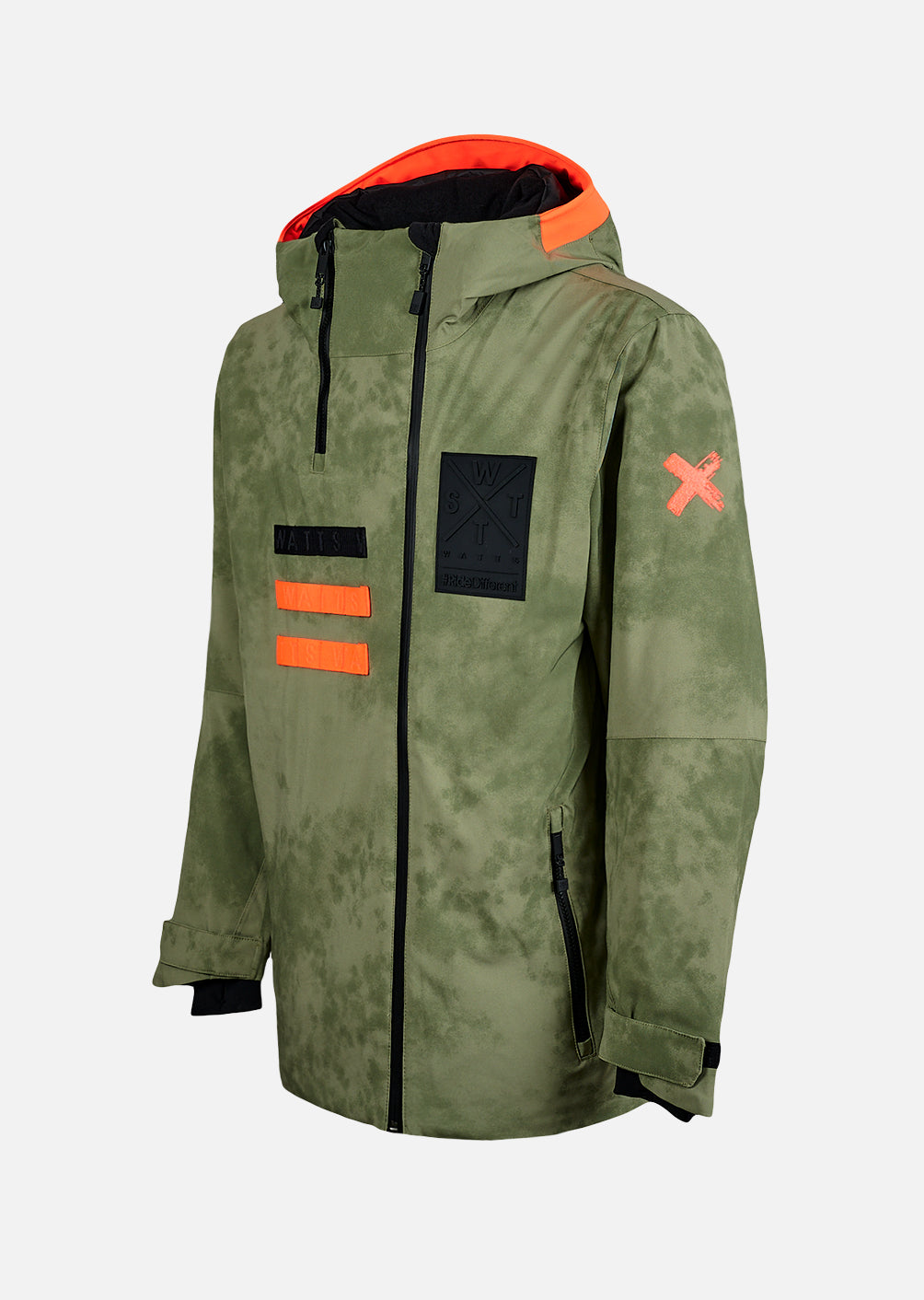 X-Wear Ski Jacket - Olive Tie and Dye