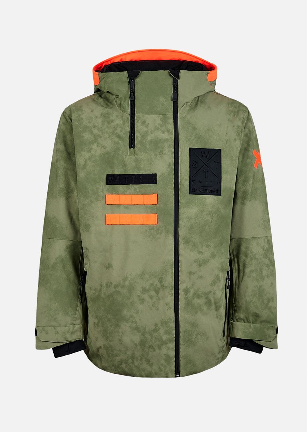 X-Wear Ski Jacket - Olive Tie and Dye