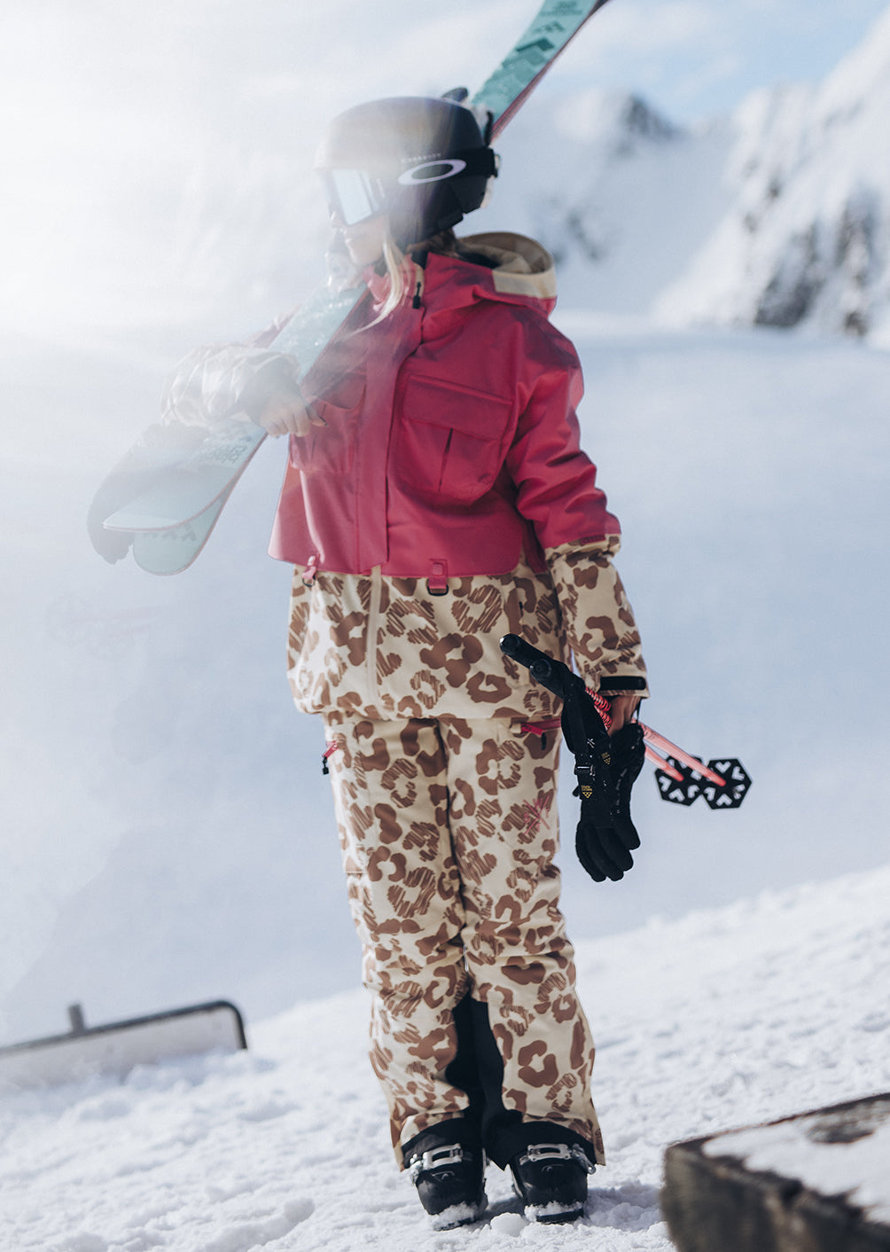 Veste de ski X-Wire - New Leopard Brown