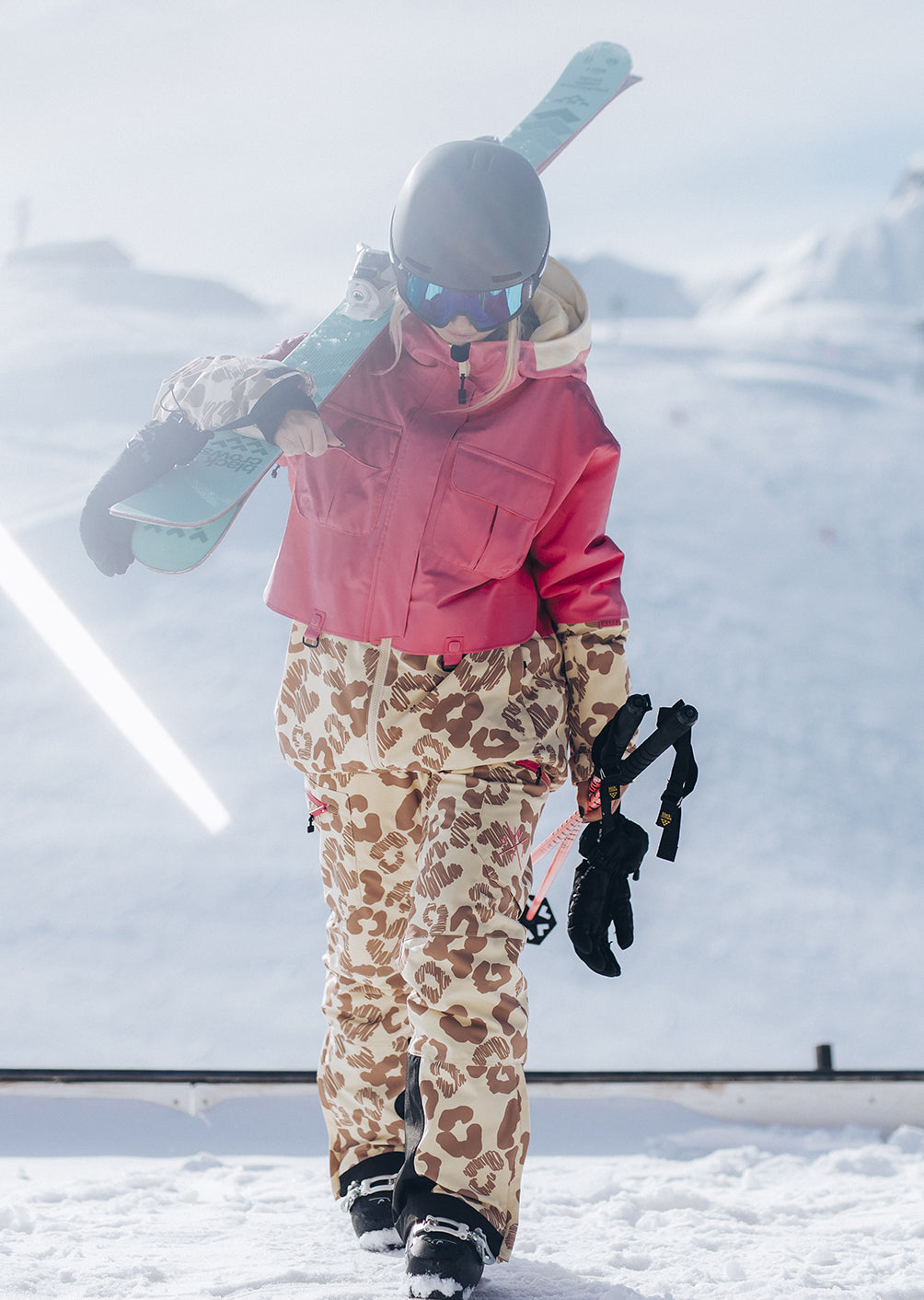 Veste de ski X-Wire - New Leopard Brown