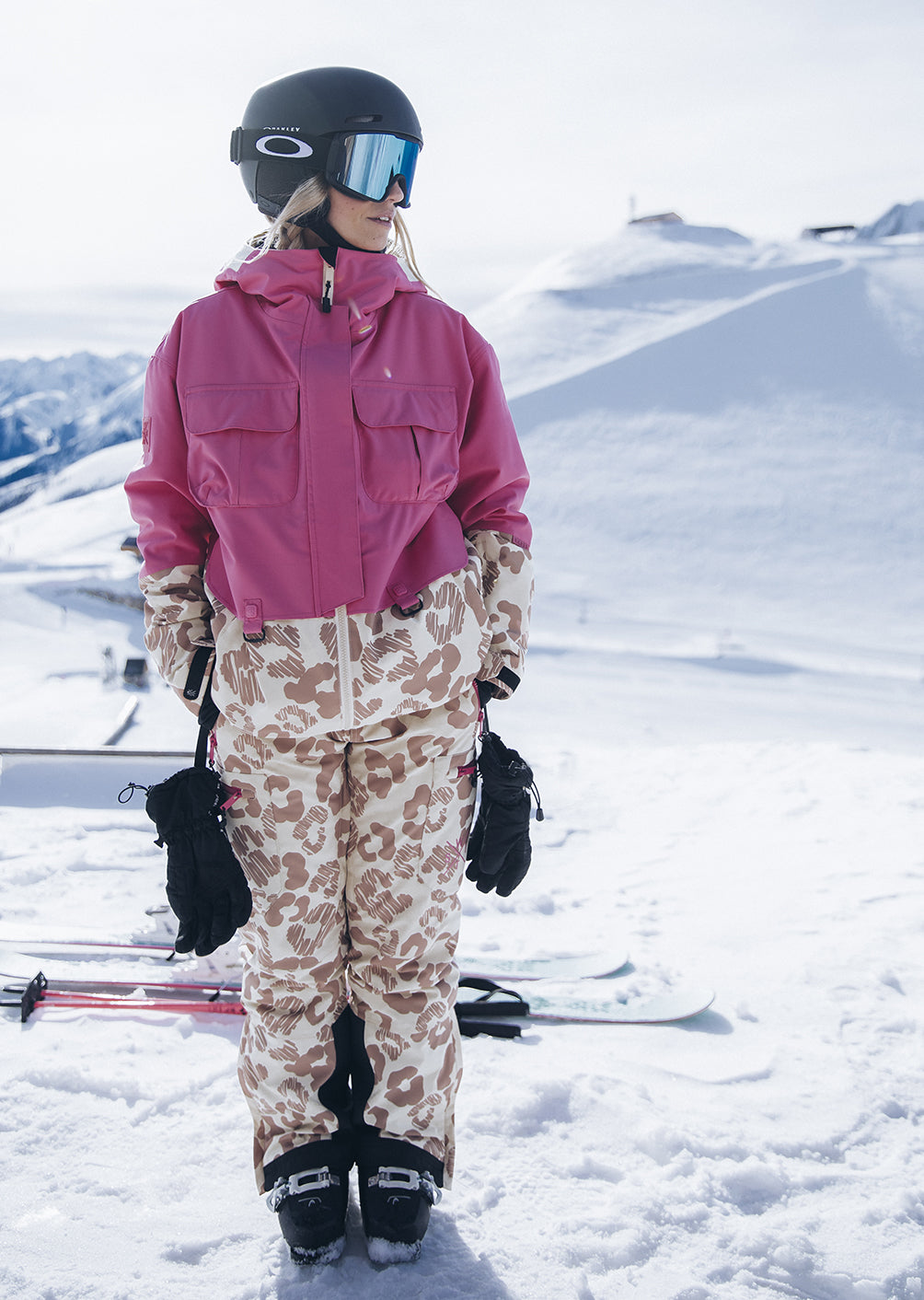 Veste de ski X-Wire - New Leopard Brown