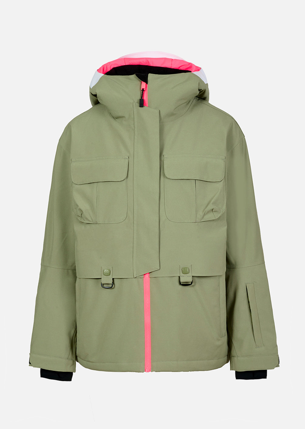 X-Wire Ski Jacket - Olive / Fluo Pink