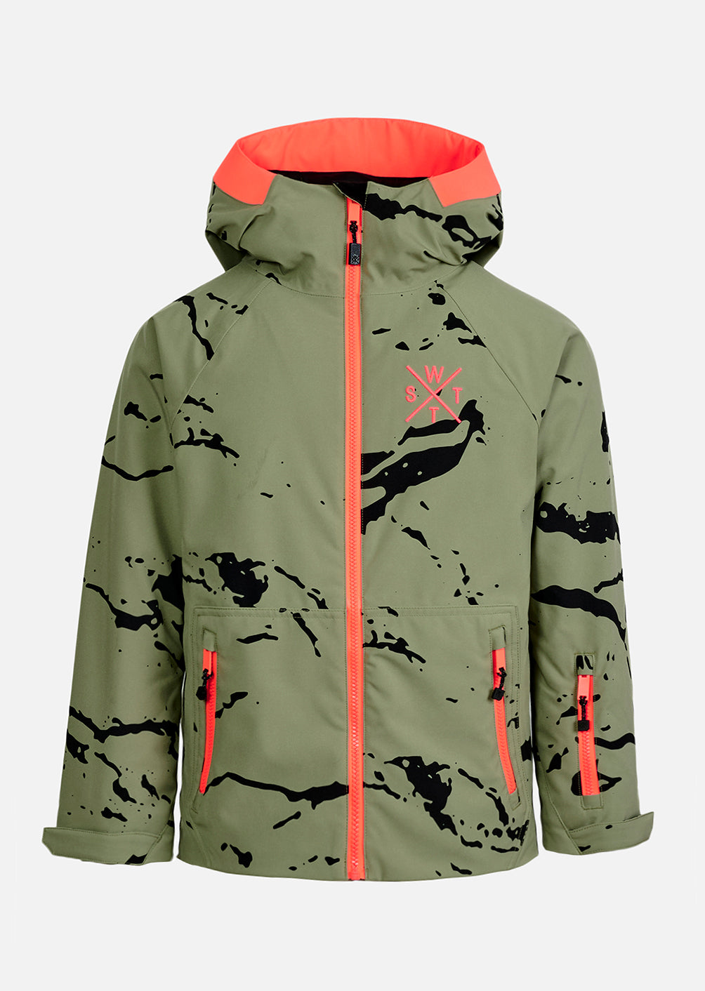 Arrow Junior Ski Jacket - Minimal Camo Olive