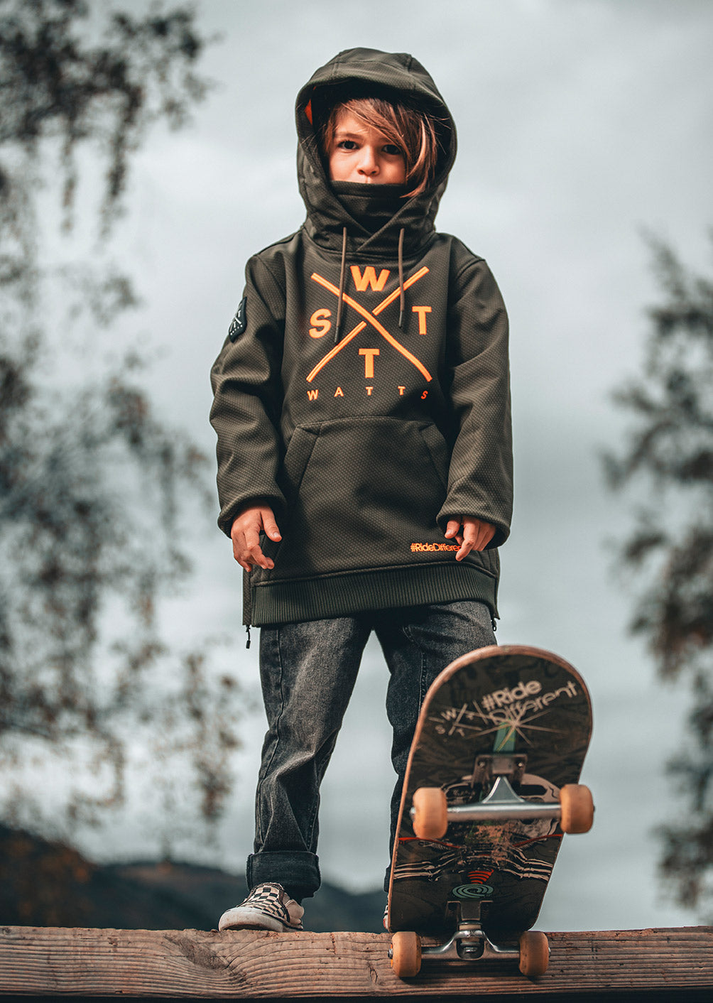 Orbital Junior Softshell – Carbon Khaki