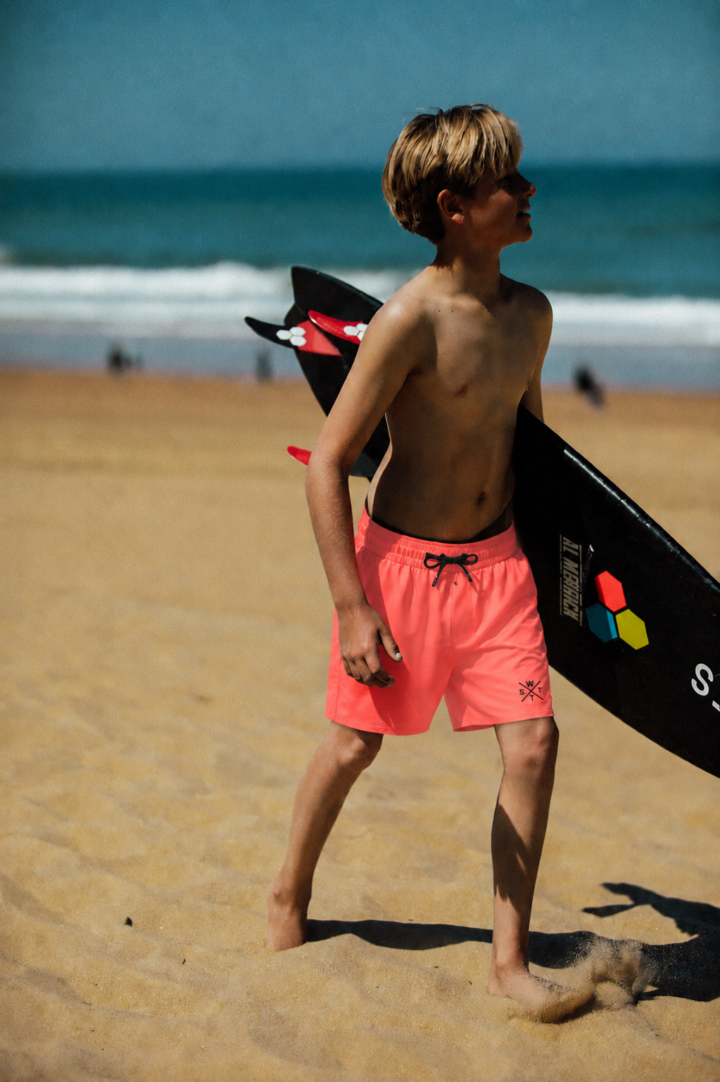 Short de bain R-Xcoolz Junior - Fluo Pink
