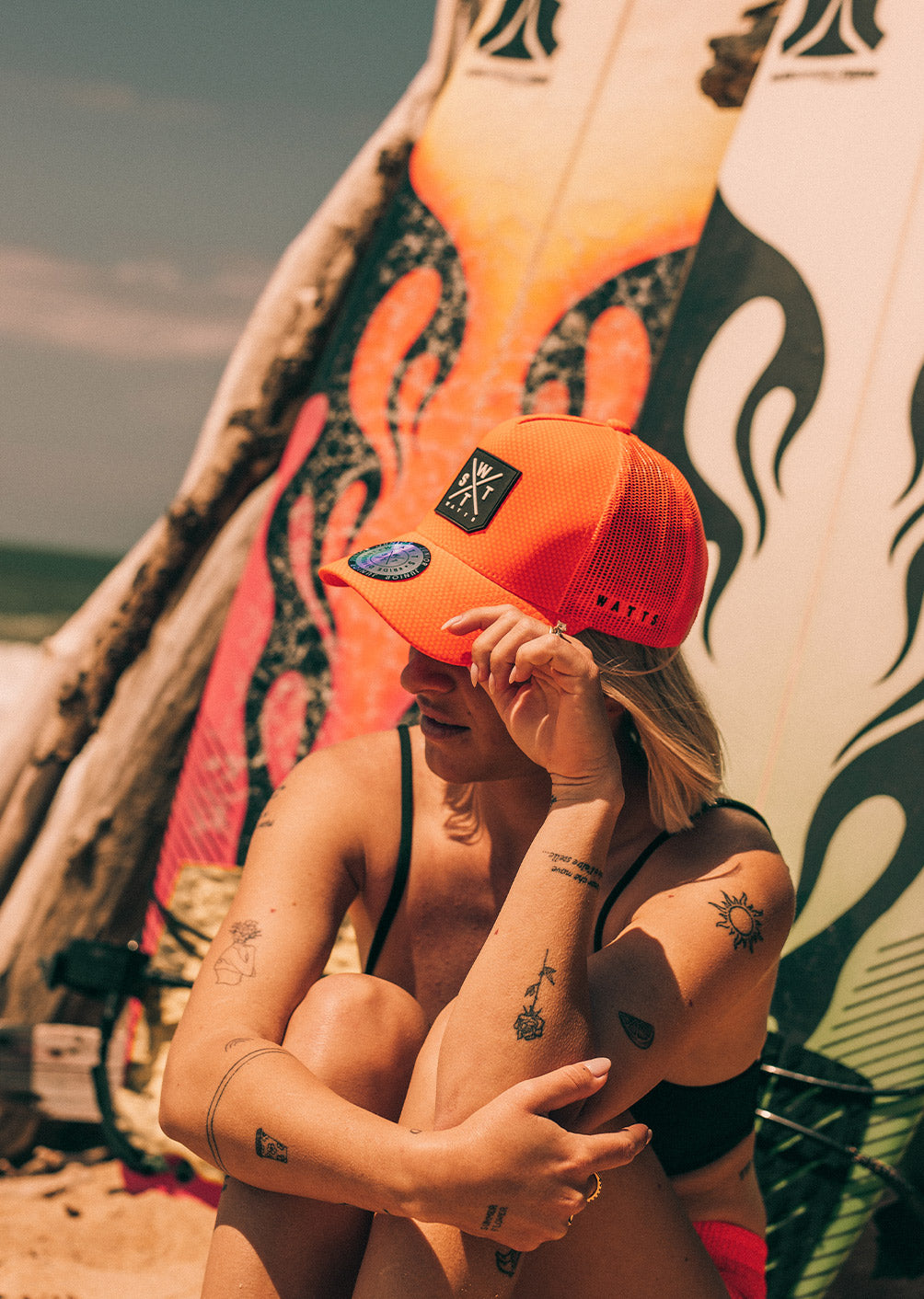 Casquette Seattle junior - Orange Fluo