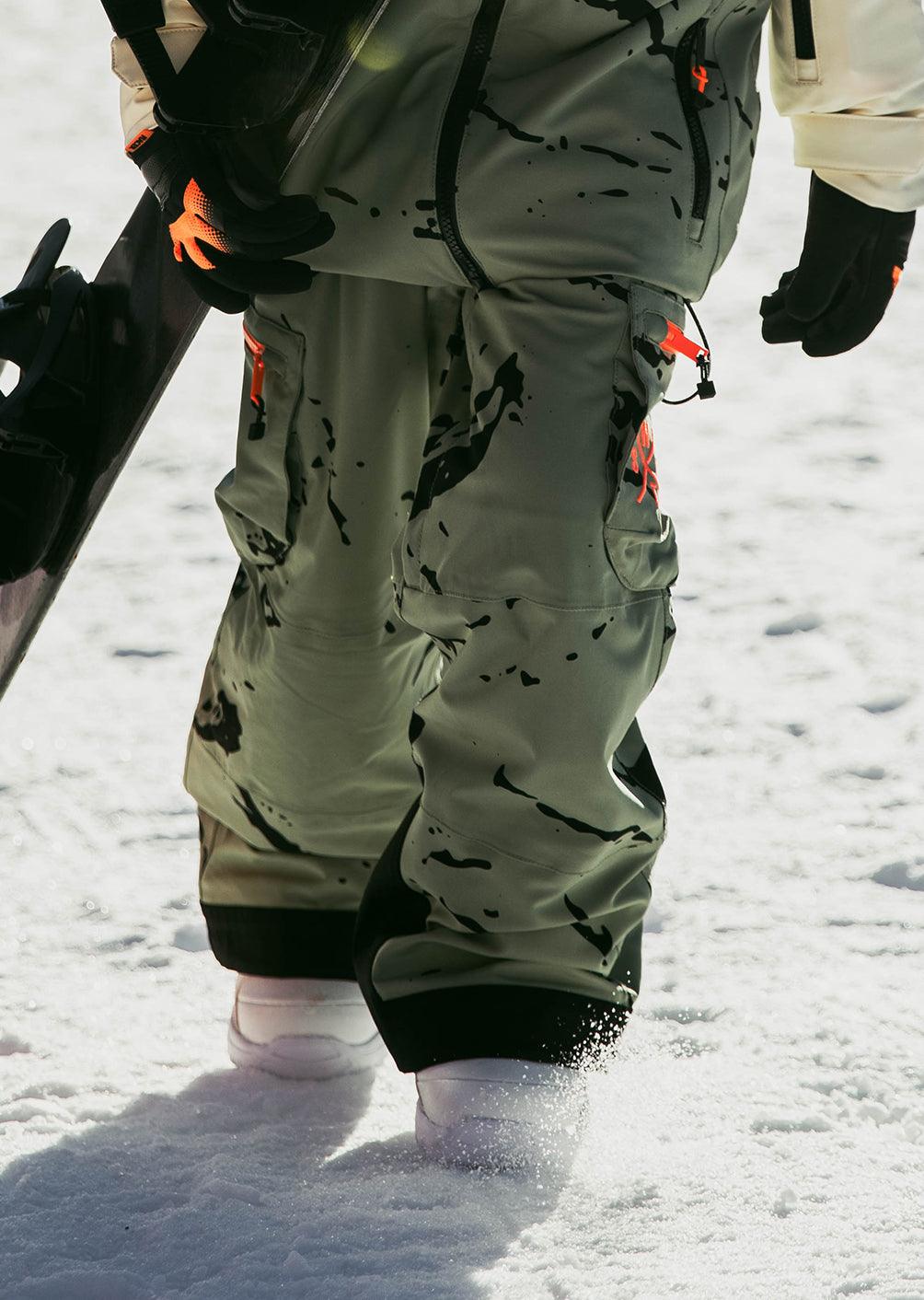 Pantalon de ski X-Grab Junior - Minimal Camo Olive