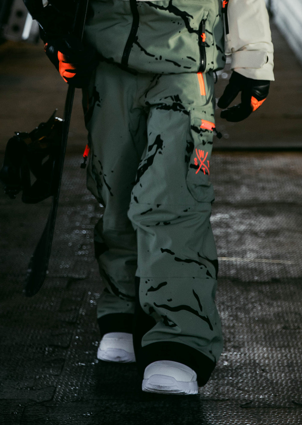 Pantalon de ski X-Grab Junior - Minimal Camo Olive