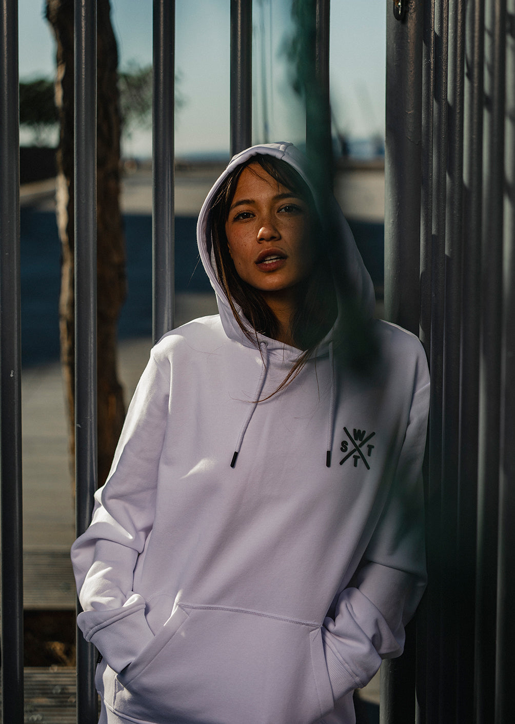 Kapuzenpullover Crush – Weiß