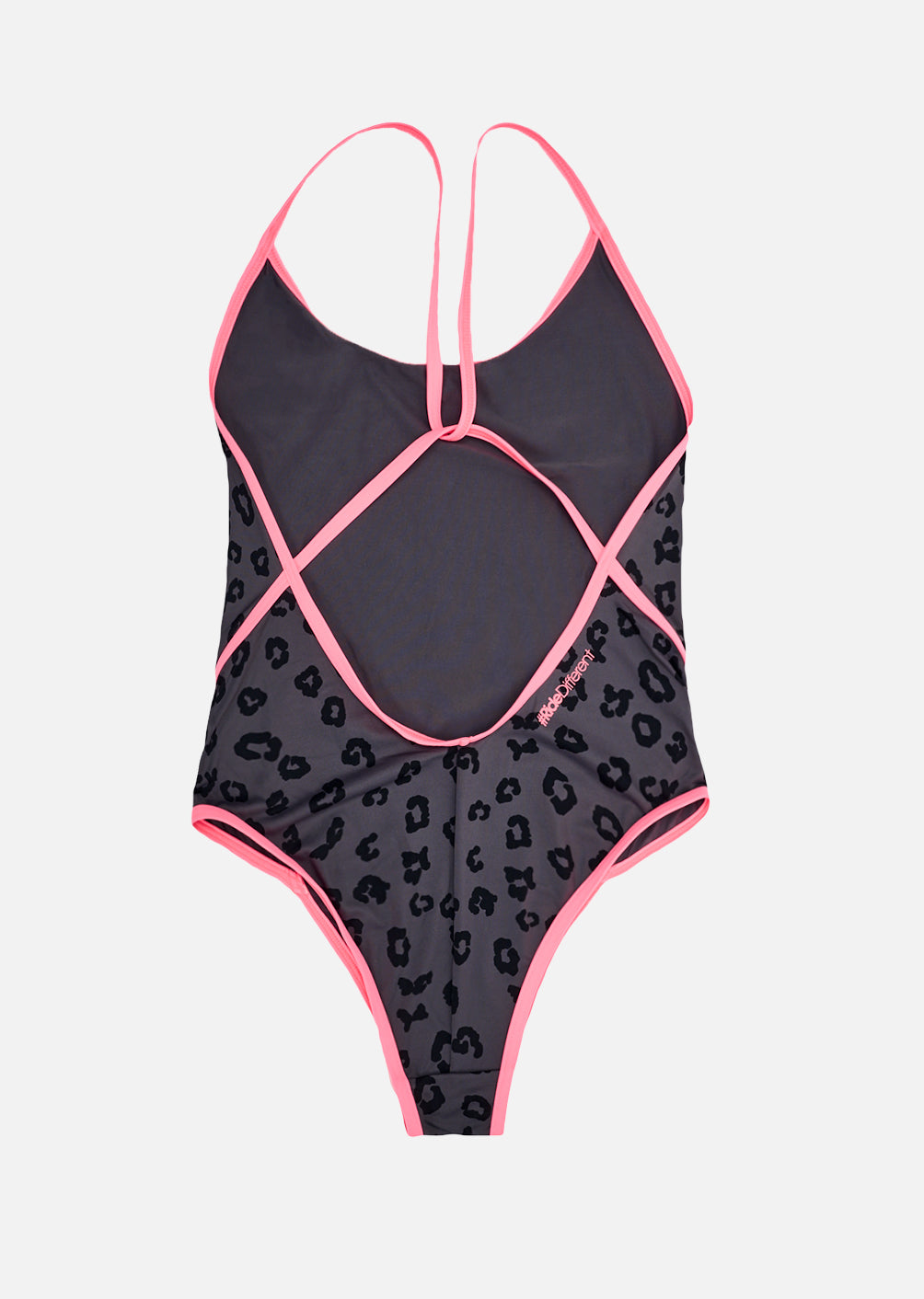 Badeanzug Ozzie – Leopard Dark Iron