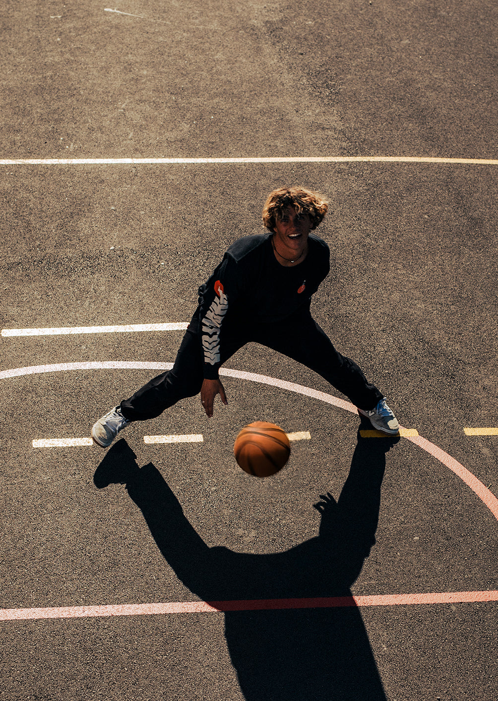 Langarm-T-Shirt Kobe - Schwarz