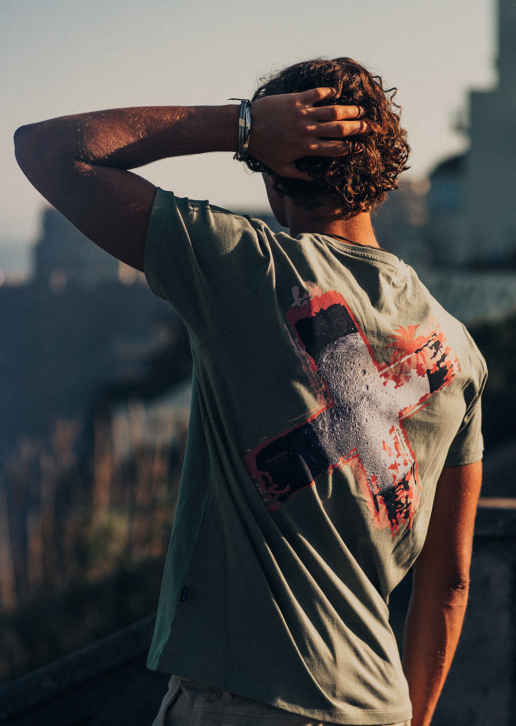 Moon T-shirt - Olive
