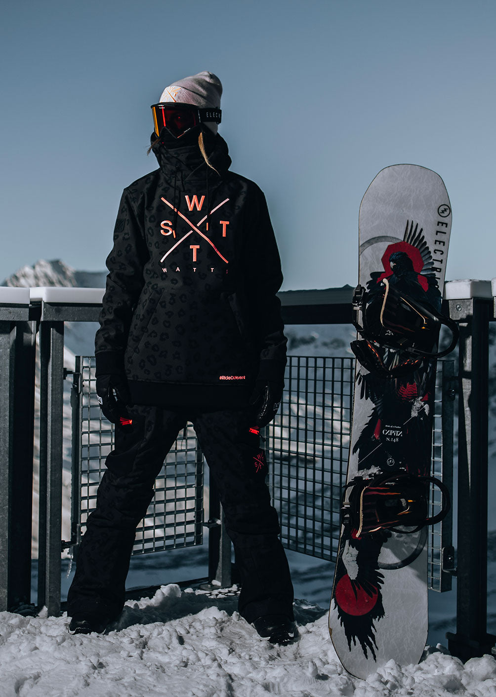 Pantalon de ski X-Elipse - Imprimé Léopard Noir