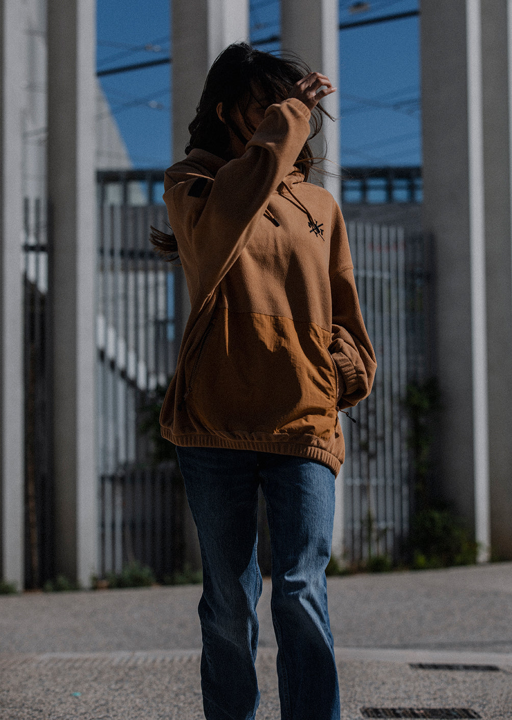 Sweat à capuche Play - Marron Tabac