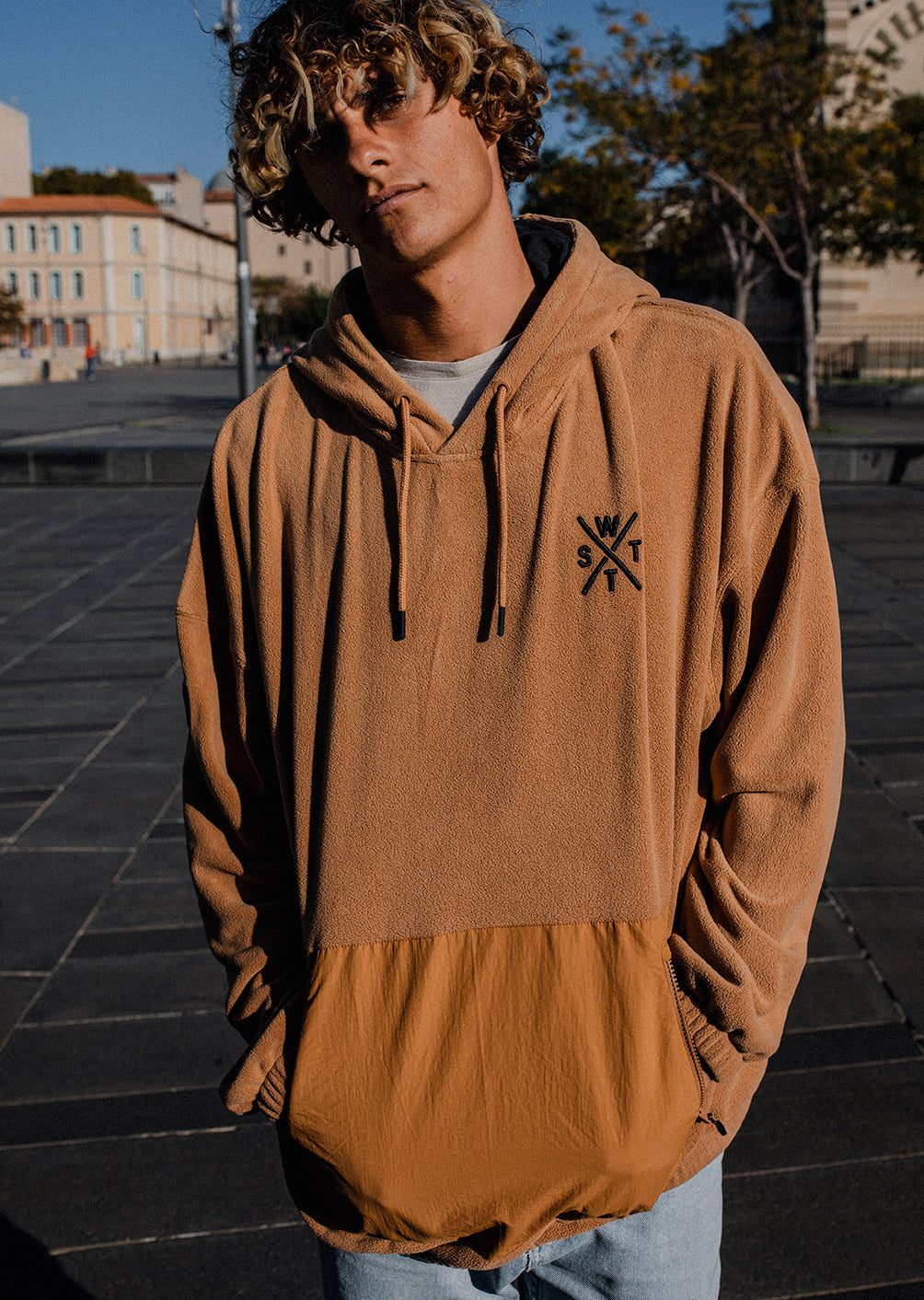 Sweat à capuche Play - Marron Tabac