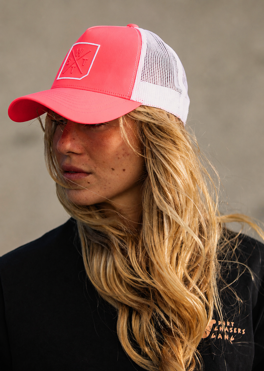 Casquette R-Miami - Blanc / Fluo Pink
