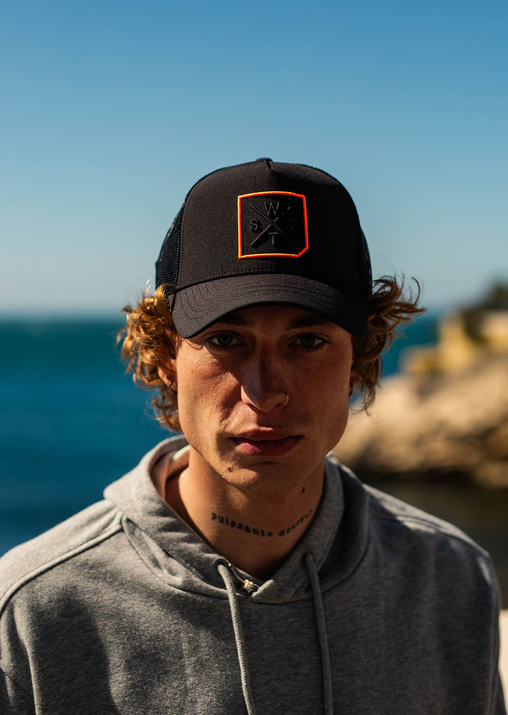 Casquette R-Miami - Noir / Orange Fluo