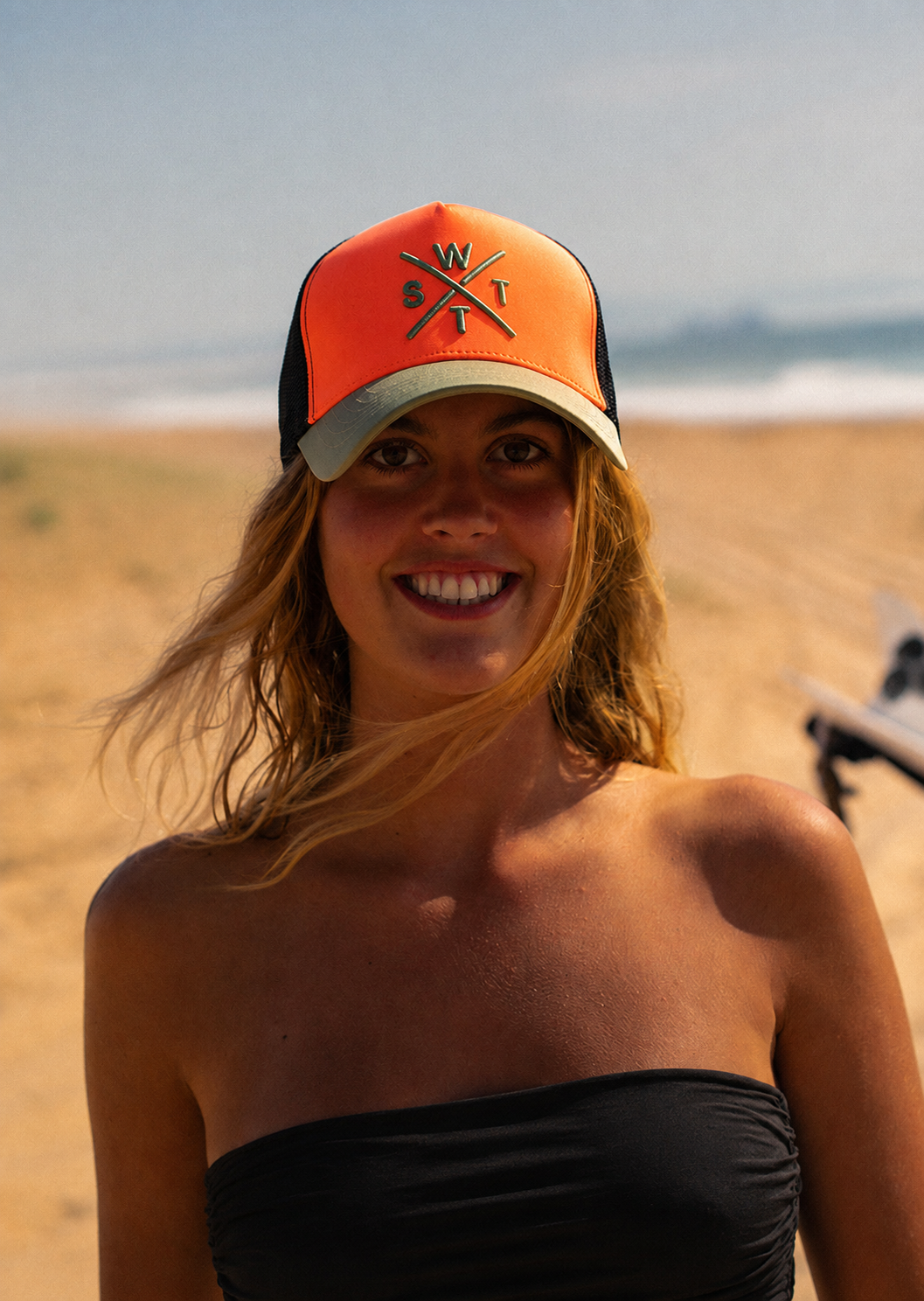 Cap R-Tribe - Neon Coral / Olive