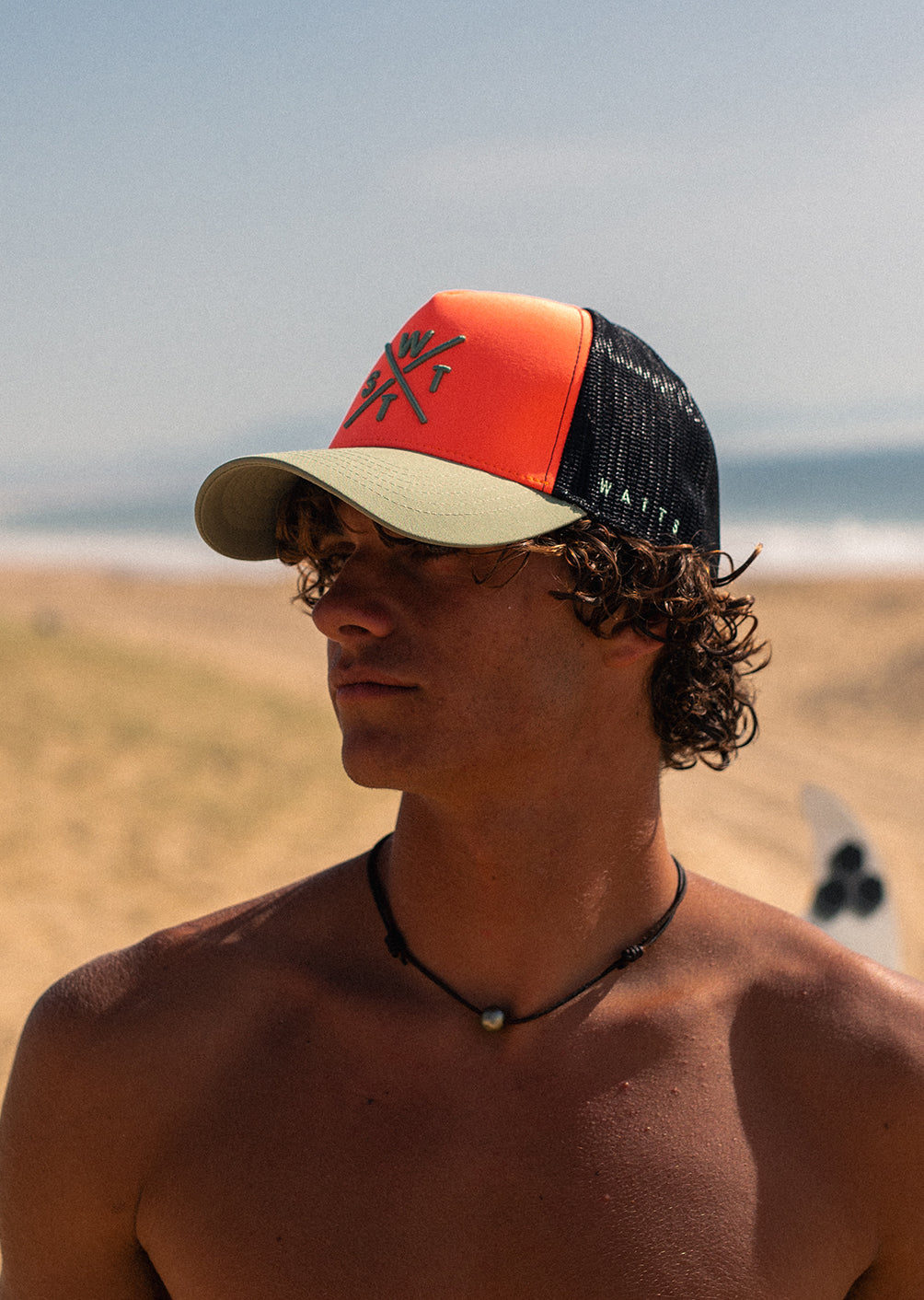 Cap R-Tribe - Neon Coral / Olive