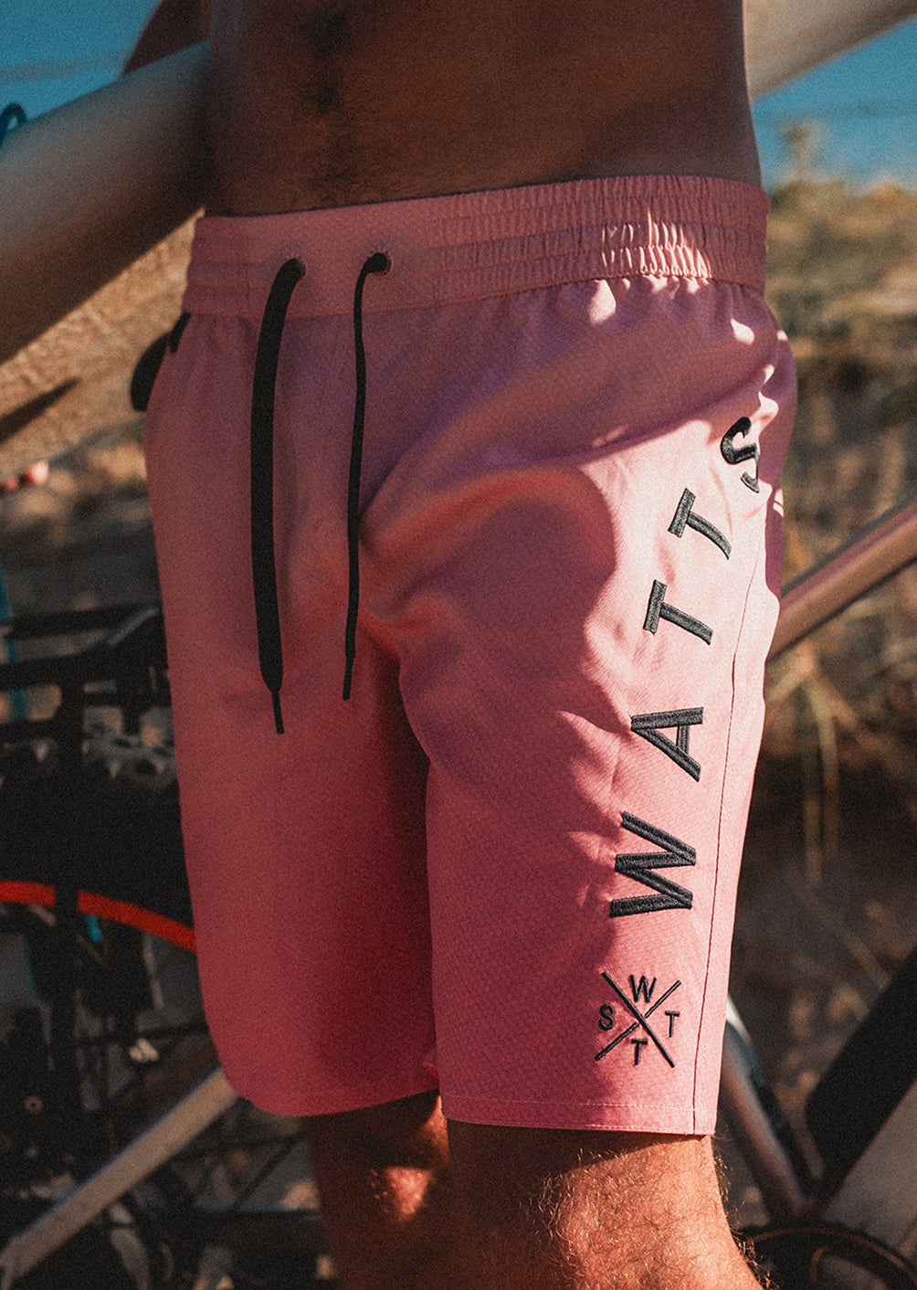 R-Xfire Swim Shorts - Carbon Deep Dye Pink