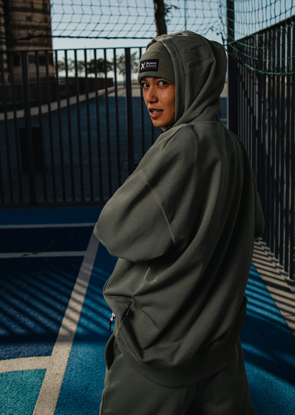 Sweat à capuche Tyers - Olive