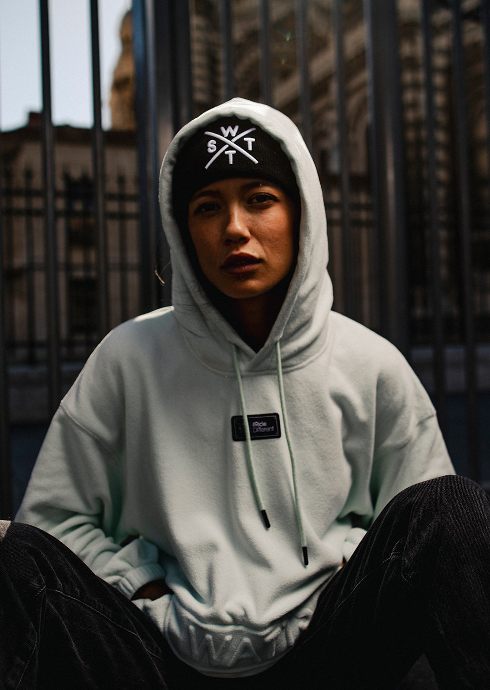 Upside Fleece Sweatshirt - Light Blue