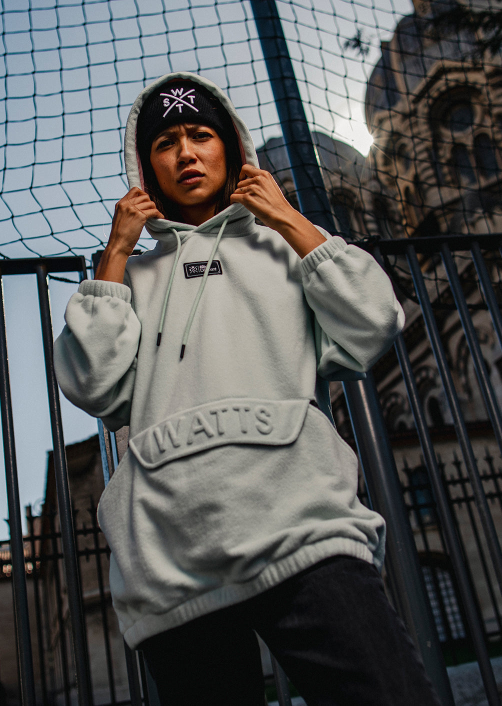 Upside Fleece Sweatshirt - Light Blue