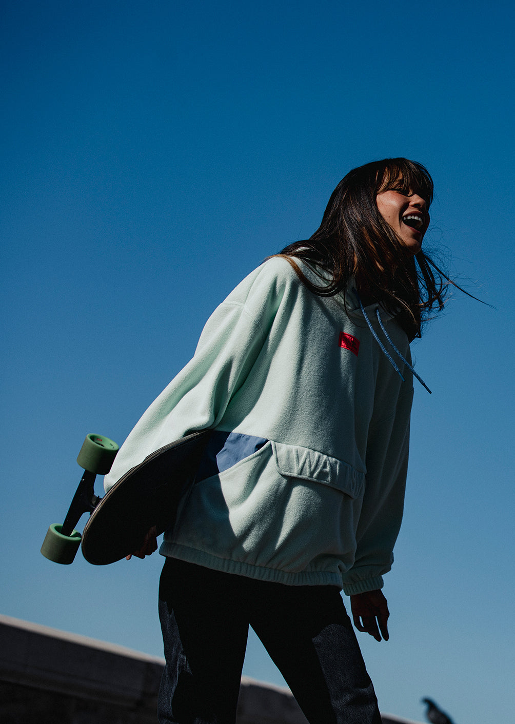 Upside Fleece Sweatshirt - Light Green