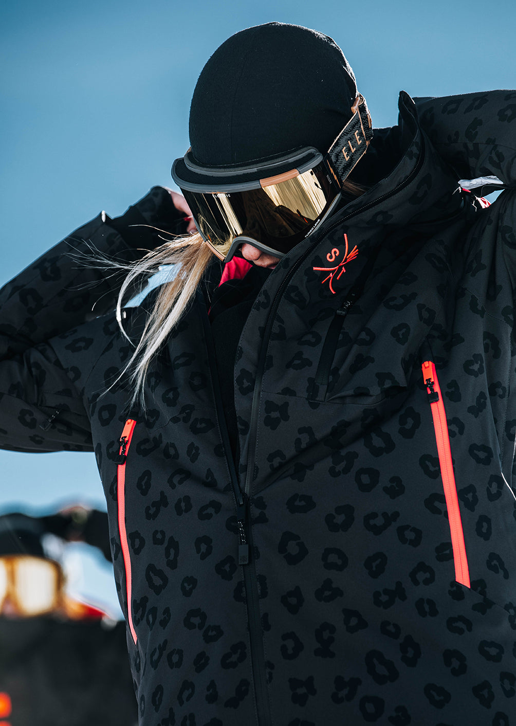 Venom-G Ski Jacket - Black Leopard Print