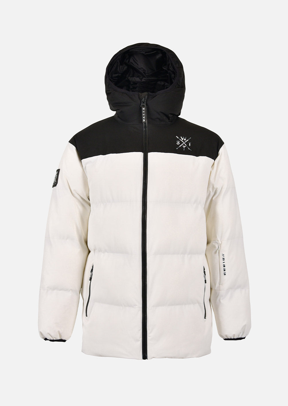 X-Back Technical Down Jacket - Black and White
