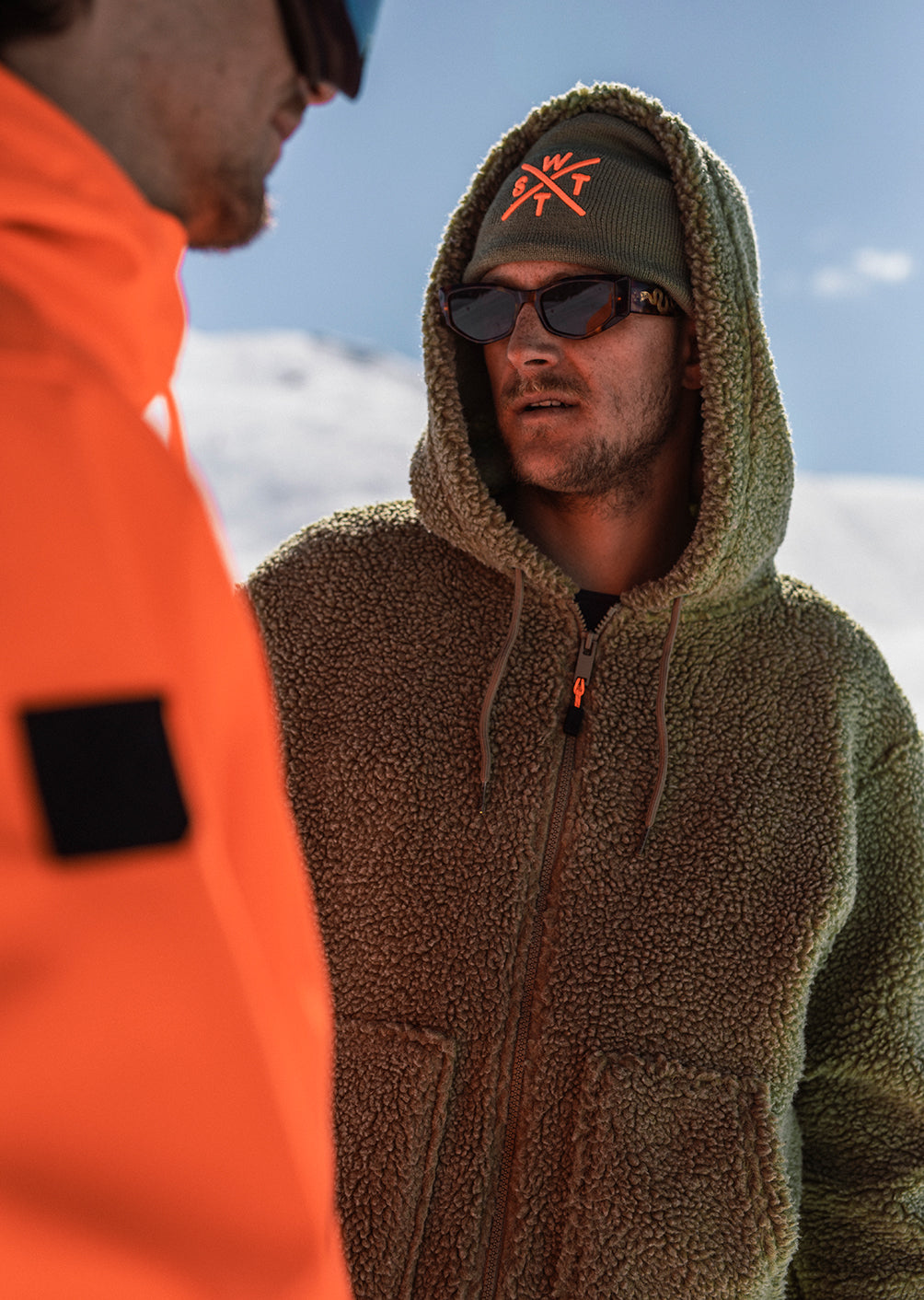 X-Block Kapuzen-Fleecejacke – Oliv