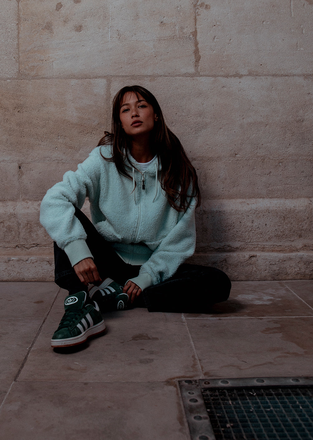 X-Block Hooded Fleece - Light Green
