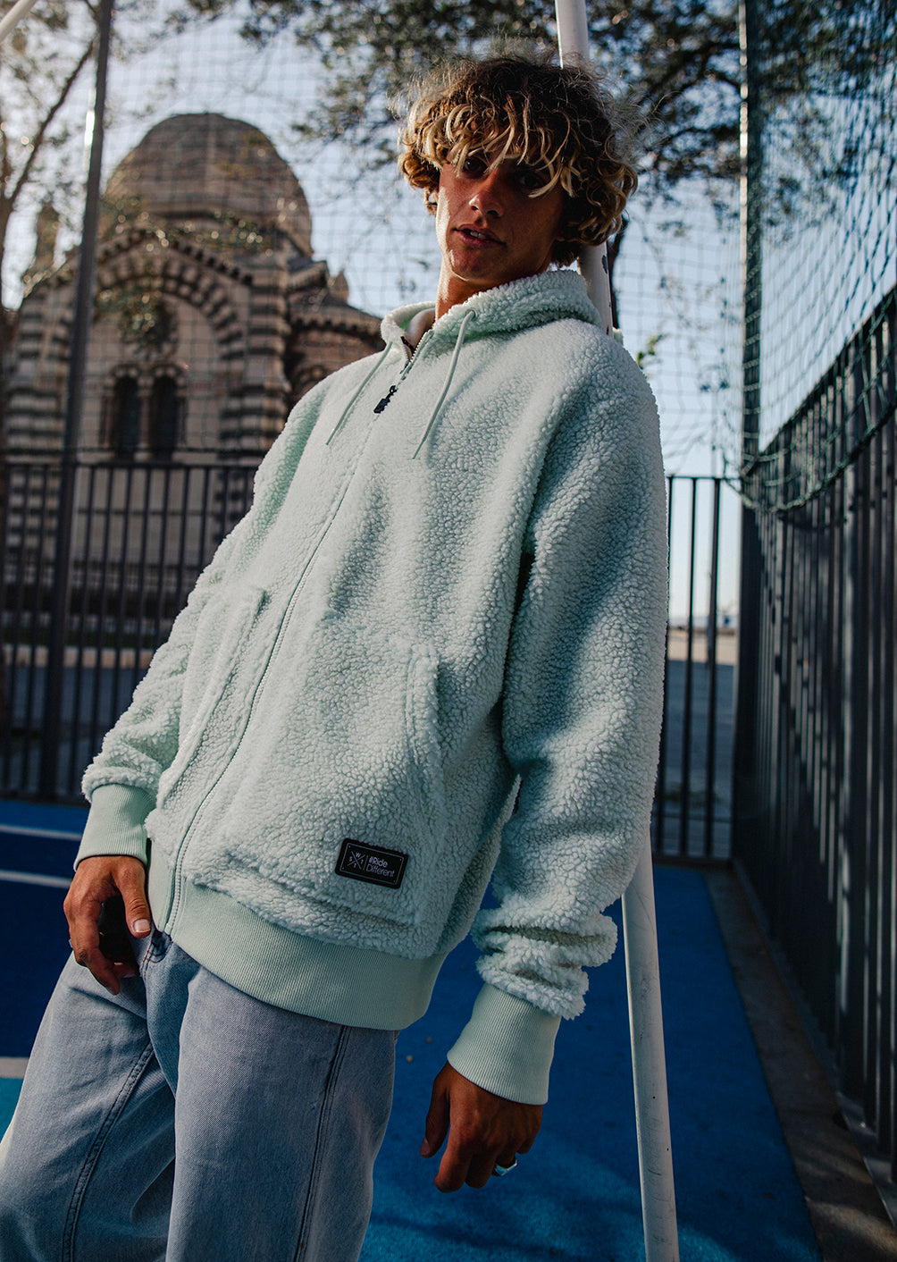 X-Block Hooded Fleece - Light Green