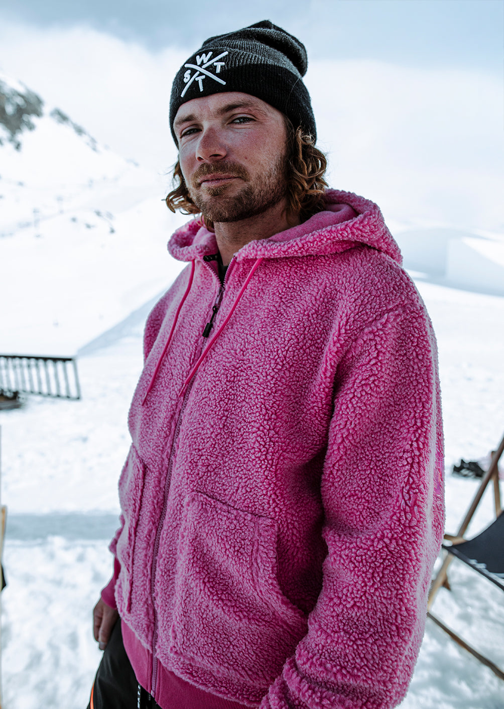 X-Block Kapuzen-Fleece - Rosa