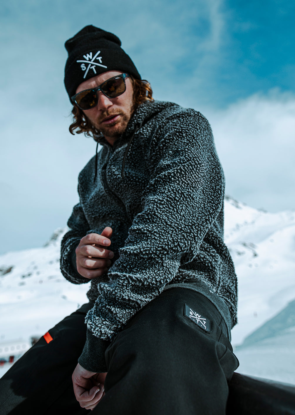 X-Block Kapuzen-Fleece – Schwarz